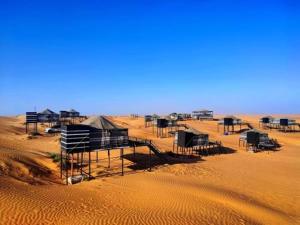 Moon light in Desert Camp
