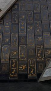 night pyramids view in