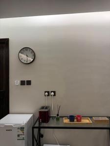 A modern studio in bold colors