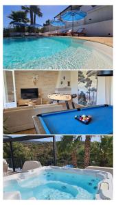 La Bohem'Azur Villa Golfe St Tropez 170m2 5 chambres Piscine Spa Magnifique Vue Dégagée Déco Bohème Chic