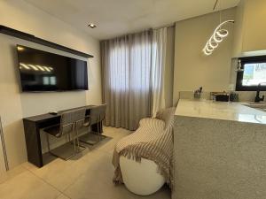 Flat com Academia, Rooftop, Piscina e Vista Mar