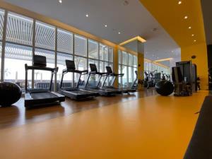 Vogue Vacation Homes, Novotel Residences JVT near Springs Souk Mall, One Bedroom apartment with Balcony and Vibrant Community View, Access toAmenities