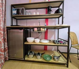 Suite Rosa familiar para hasta 6 huéspedes Amplia, céntrica, con cocineta y baño privado