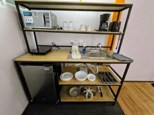 Suite Naranja moderna para 3 huéspedes Cocina equipada, Wi-Fi rápido y excelente ubicación céntrica