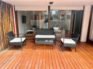 Departamento con terraza propia en Playa Grande