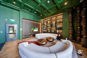 High-Rise Skyline Escape King Bed & Balcony