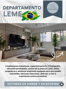 Apartamento Luxuoso e moderno no Leme e Copacabana !