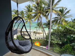 Private room overlooking the beach