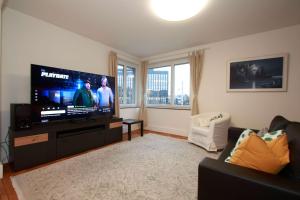 Steps from Sihlcity free parking dining and transit