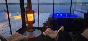 Riverside villa with sauna and jacuzzi