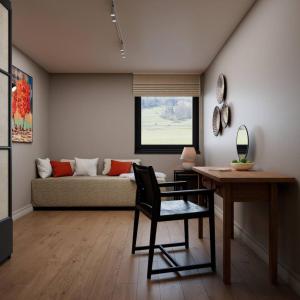 Modern Alpine Retreat Garden and Panoramic Views