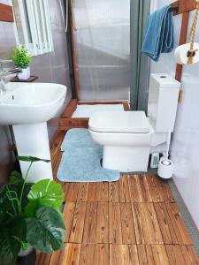 Valley view cabin in the woods on a farm