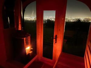 Sky gazer cabin in the woods
