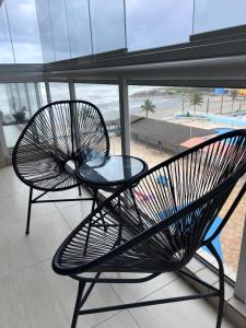 Apartamento aconchegante pé na areia