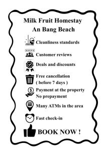 Milk Fruit Homestay - An Bang Beach