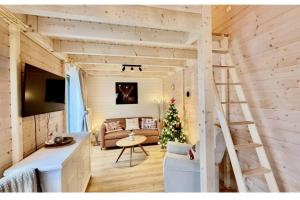 10-Personen-Wellness-Chalet in erster Reihe am See