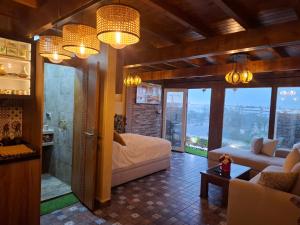 Rooftop studio privé with ocean view