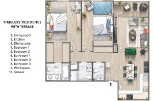 WF Timeless Residence with Terrace & Foosball