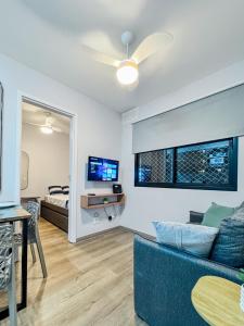 Apartamento 2 quartos - para 6 pessoas - a 300m do Metrô Barra Funda perto, do Allianz e 9 min do Anhembi, Perdizes, PUC, Espaço Unimed