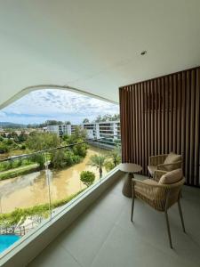 Beach Resort along coastline of Layan beach