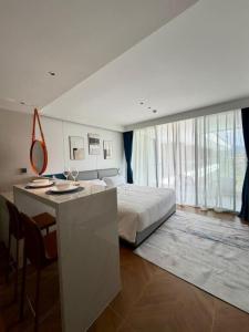 Beach Resort along coastline of Layan beach