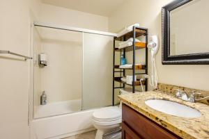 Modern One Bedroom Unit, Sofa Bed, Adjustable Queen Bed, 75 Inch Smart TV and Indoor Secure Parking