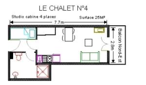 Le Chalet - Piscine - Studio pour 4 Personnes MAE-2843