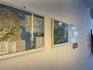 Refúgio náutico na praia de Copacabana