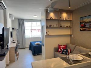 Refúgio náutico na praia de Copacabana