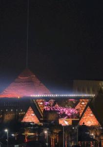 Jewel Museum & pyramids view