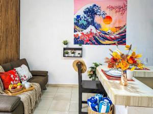 Romantic Escape I 500m Beach I Memory Foam King Bed I AC Kitchen WiFi Value Stay 7A