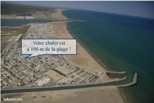 Chalet climatisé 5 personnes Gruissan plage