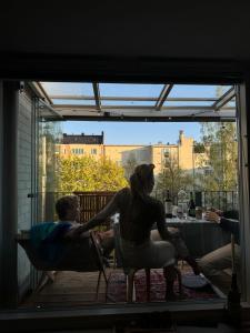 Stylish penthouse studio, with cozy balcony