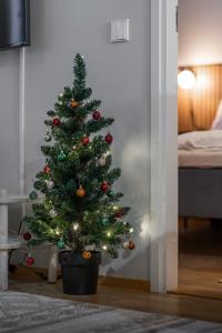 Scandi Forest Flat Across from the Train Station