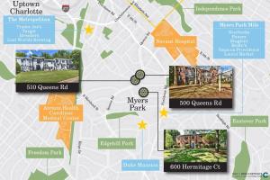 Stylish Myers Park 2 br with Screened Porch