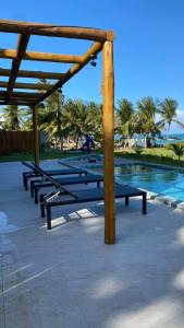 Lanai Beach residence Flat frente mar pé na Areia