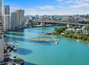 布里斯班 Direct Story Bridge Views - Sleeps 6 - Parking - Resort 单人房 客房