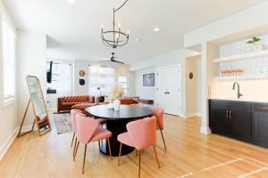 Glam Bachelorette Condo Stage & Neon Vibes