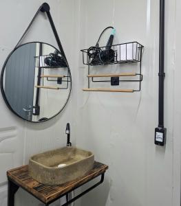 Container Home na Praia do Campeche até 3 pessoas com ar condicionado