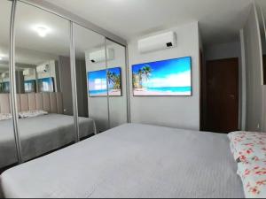 Quadra Mar com Ar mais Sacada Fechada sem insetos