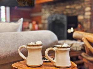 Quiet Winter Escape Hot Tub Fireplace