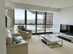 Brisbane CBDFireworkRiver view