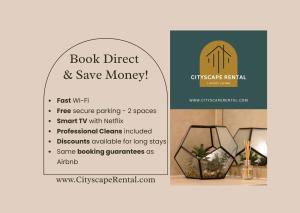 Cityscape MCR Skyline- 2BR, free parking, views