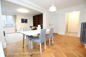 Steps from Sihlcity free parking dining and transit