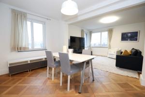 Steps from Sihlcity free parking dining and transit