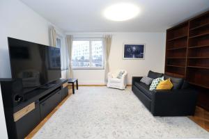 Steps from Sihlcity free parking dining and transit