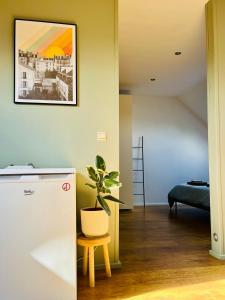 Ruime studio met eigen ingang en private badkamer