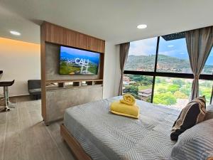 Cali - Apartaestudios Edificio Miro Living Guadalupe