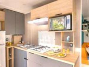 Mobil-home 6 pers. - Terrasse au Camping Saint-Gérons - API-1-52-1317