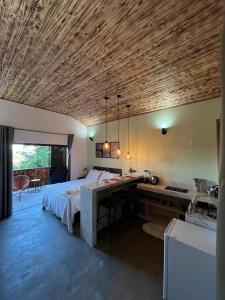 Chalé vista da vila